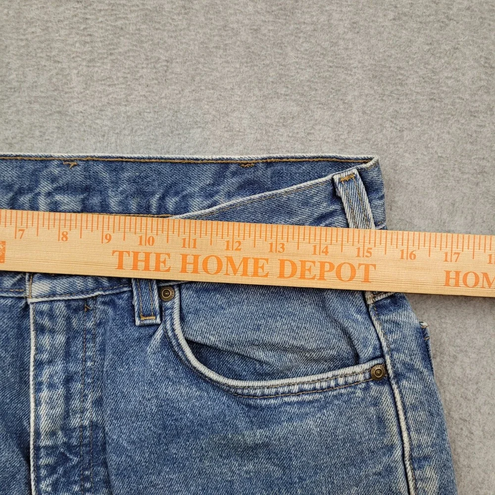 Carhartt Flannel Lined B172 DST Jeans Mens 32x30 Blue Relaxed‎ Fit Denim